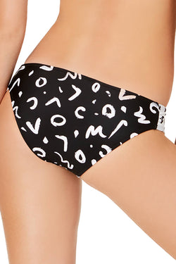 Volcom Tag Ur It Hipster Bikini Bottom in Black thumbnail 3