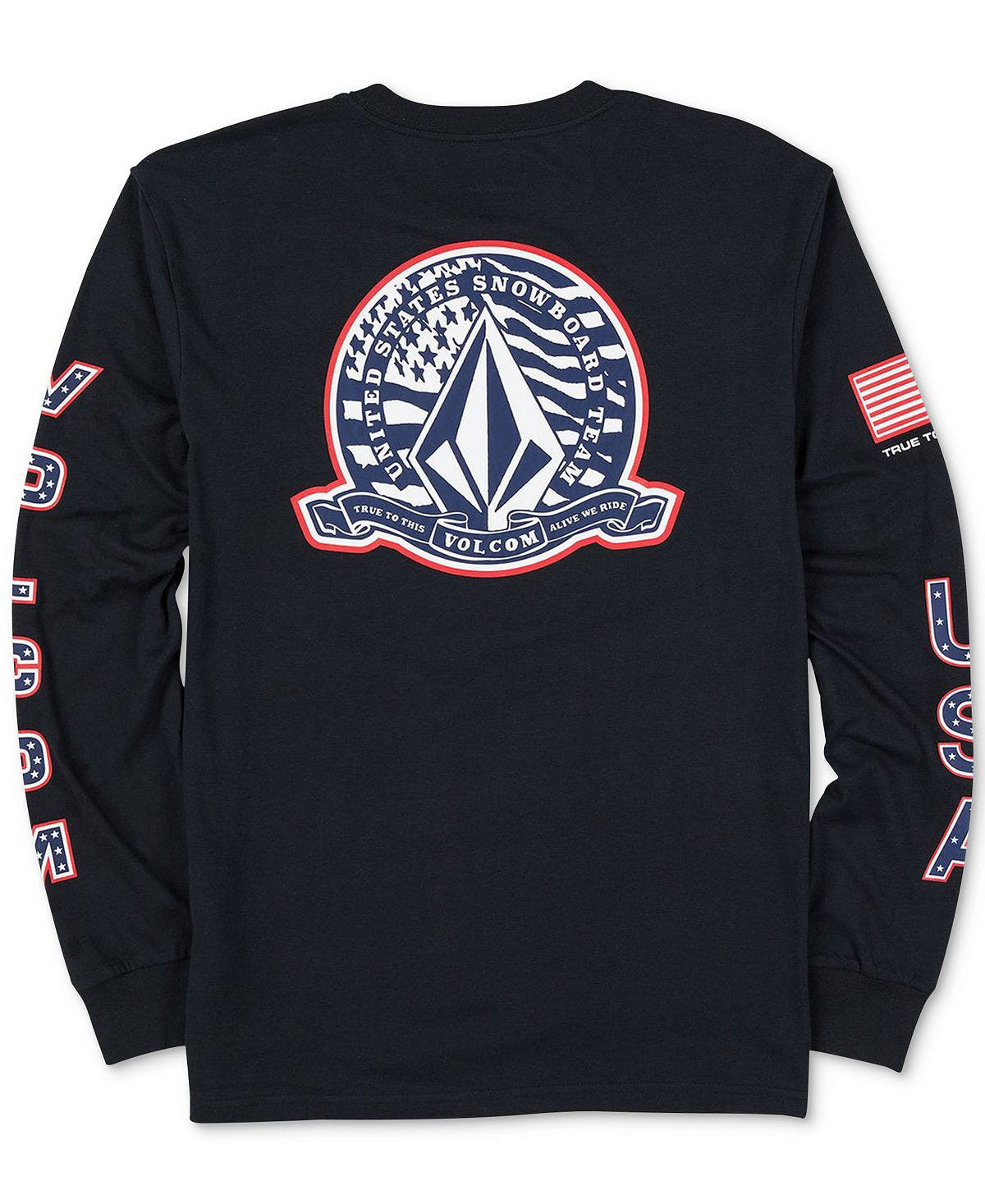 Volcom Usst True To This Long Sleeve Tee Usst Black