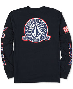 Volcom Usst True To This Long Sleeve Tee Usst Black thumbnail 1