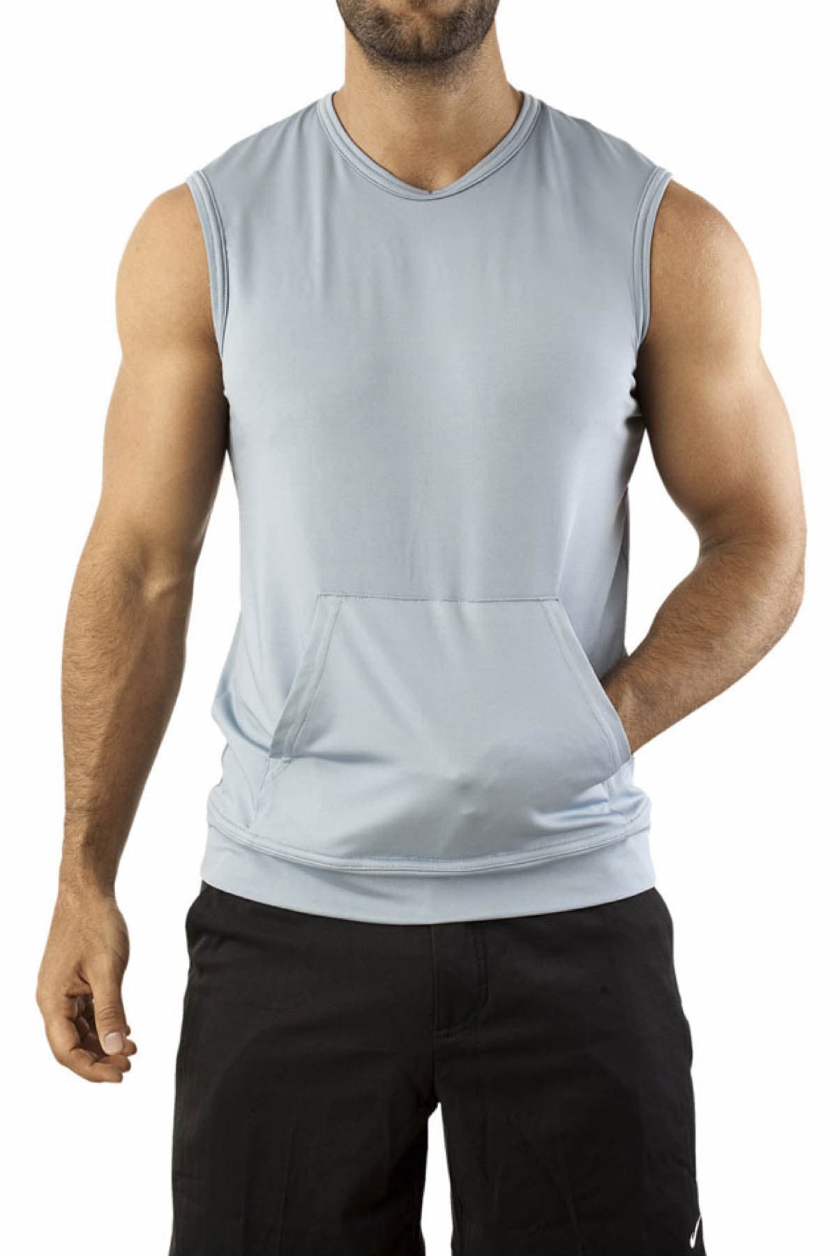 Vuthy Grey Kangaroo Muscle Tank
