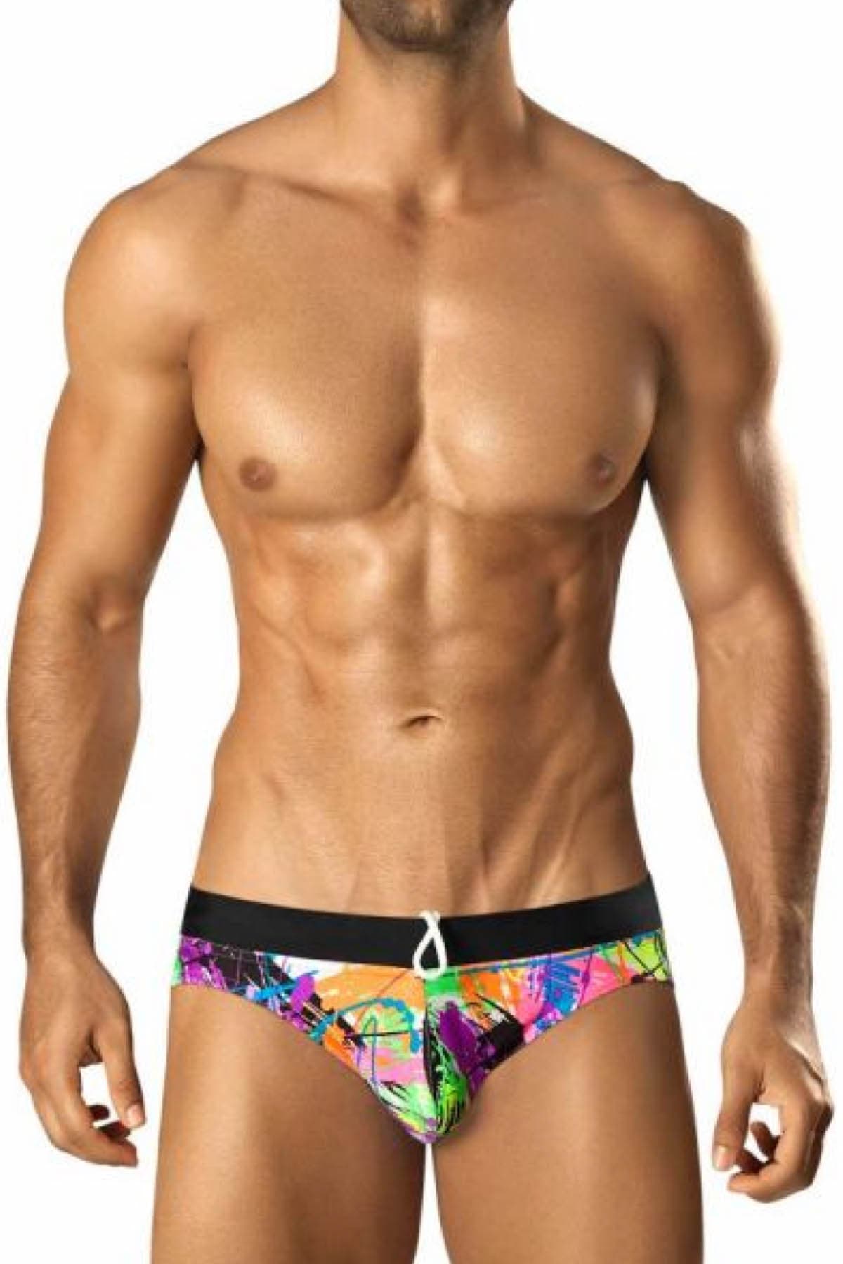 Vuthy Neon Color Splash Swim Bikini-Brief