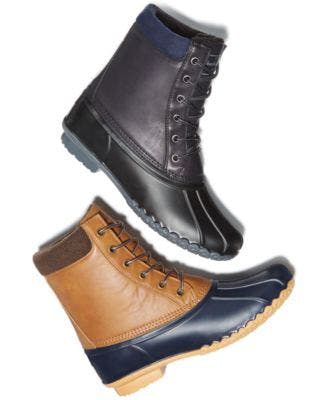 WEATHERPROOF/EASTMAN FOOTWEAR GROUP Weatherproof Vintage Mens Adam Duck Boots Chocolate 8