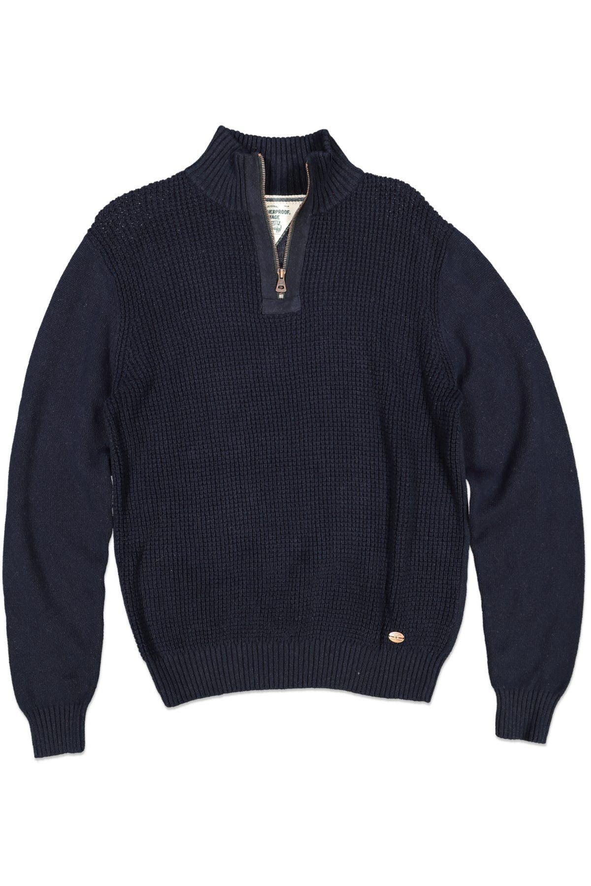 WEATHERPROOF VINTAGE BLUE WAFFLE Zip