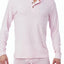 WOOD Pink Heather Long Sleeve Henley
