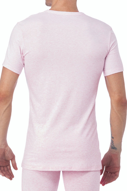 WOOD Pink Heather V-Neck Undershirt