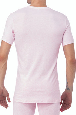WOOD Pink Heather V-Neck Undershirt thumbnail 2
