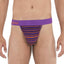 WOOD Purple Stripe Thong