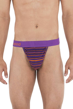 WOOD Purple Stripe Thong thumbnail 1