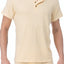 WOOD Straw Yellow Short Sleeve Henley