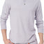 WOOD Violet Grey Long Sleeve Henley