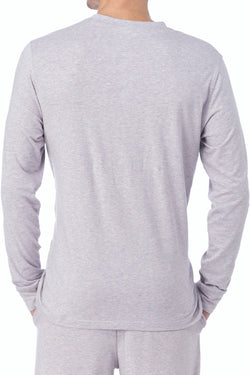 WOOD Violet Grey Long Sleeve Henley thumbnail 2