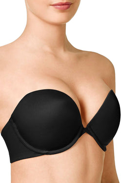 Wacoal Amazing Assets Strapless Push Up Bra in Black thumbnail 1