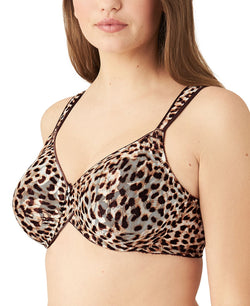 Wacoal Awareness Full Figure Seamless Underwire Bra 85567 Up To I Cup Leopard thumbnail 2