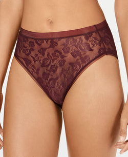 Wacoal Awareness Lace High-cut Brief Underwear 871101 Wine Tasting thumbnail 1