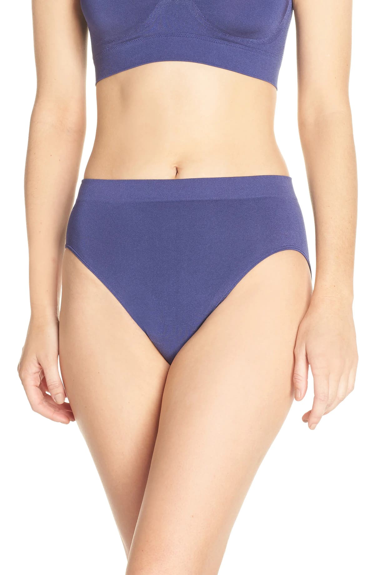 Wacoal B-Smooth Hi Cut Brief Underwear 834175 Navy