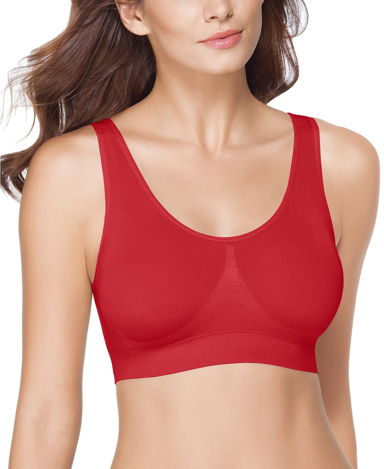 Wacoal B.smooth Wireless Padded Bralette in Rio Red