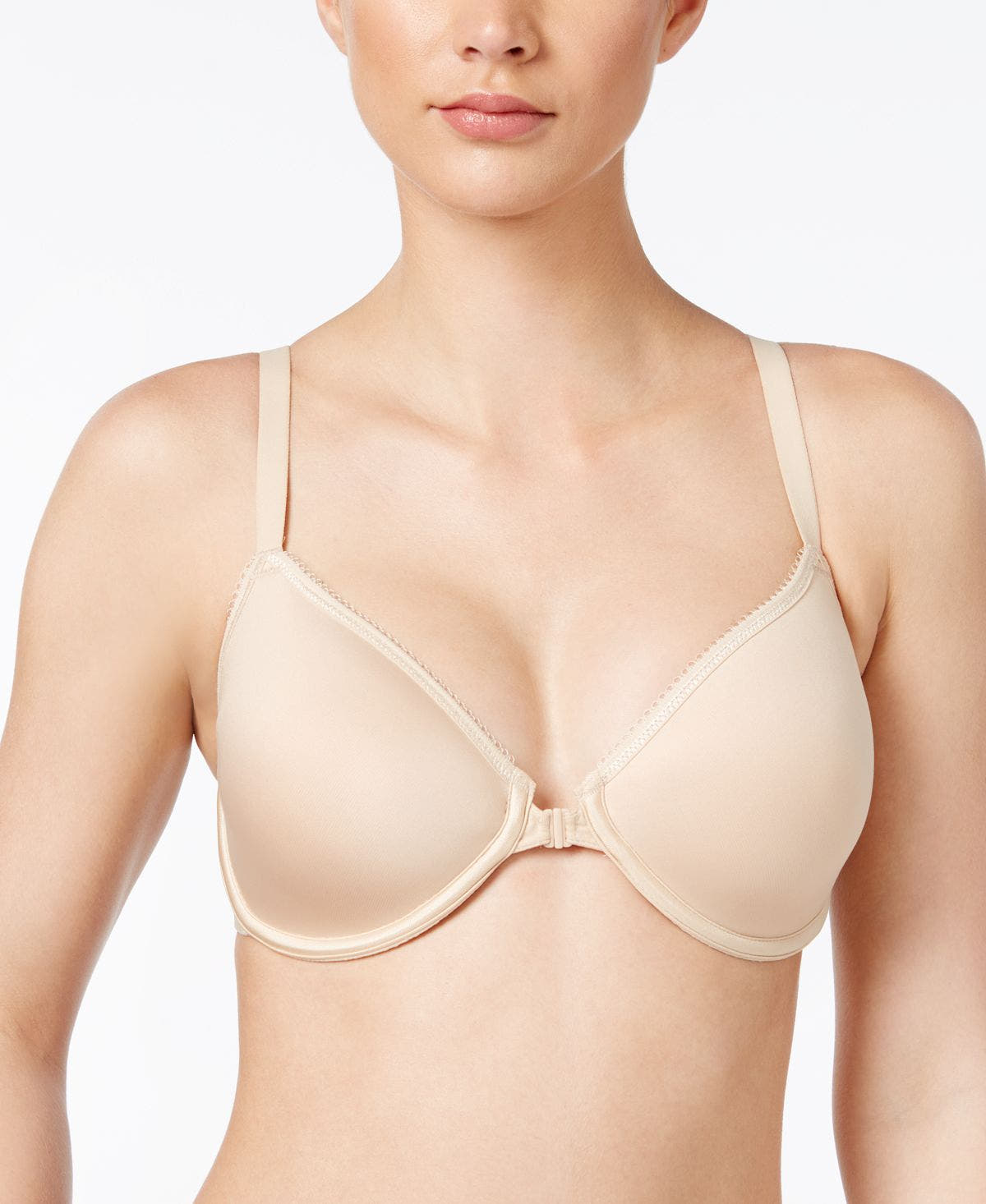 Wacoal Basic Beauty Front Close Plunge Bra 853292 Sand