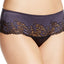 Wacoal Black/Graphite Lace Affair Tanga-Thong