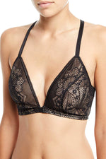 Wacoal Black Take The Plunge Wireless Racerback Front Closure Bralette
