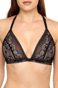 Wacoal Black Take The Plunge Wireless Racerback Front Closure Bralette thumbnail 3