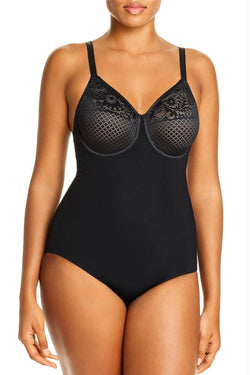 Wacoal Black Visual Effects Firm Control Jacquard Body Briefer Bodysuit thumbnail 2