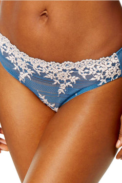 Wacoal Blue-Ashes/Soft-Pink Embrace-Lace Bikini Brief thumbnail 3