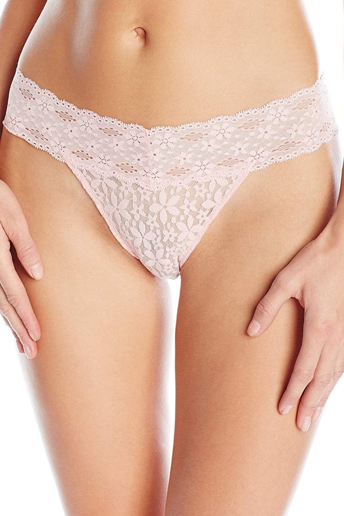 Wacoal Coral-Blush Halo Lace Thong
