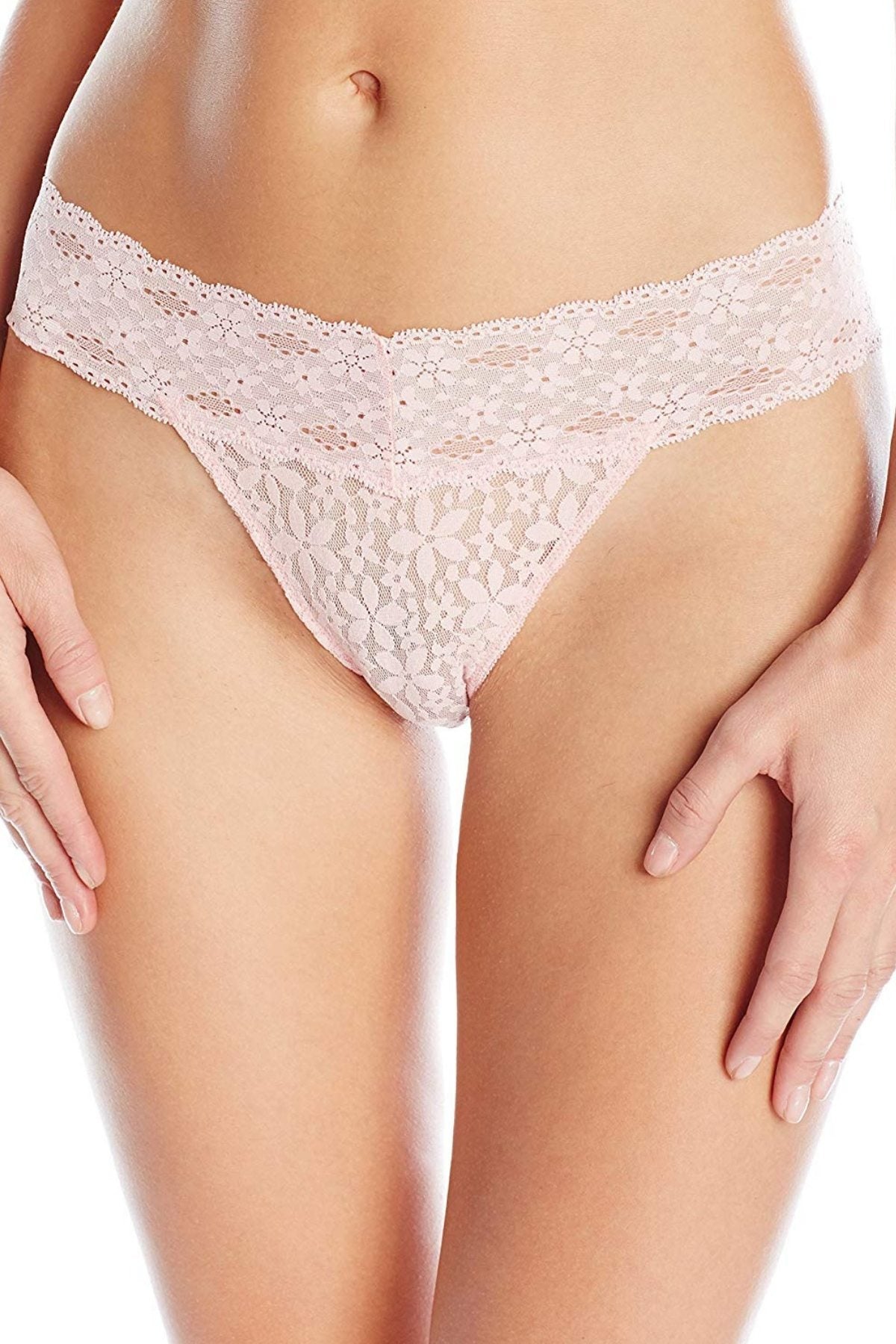 Wacoal Coral-Blush Halo Lace Thong