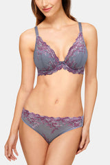 Wacoal Embrace Lace Contour Bra 853291 Lilac Grey/Multi