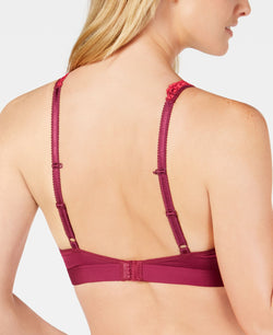 Wacoal Embrace Lace Soft Cup Wireless Bra 852191 Purple Potion/cerise thumbnail 2