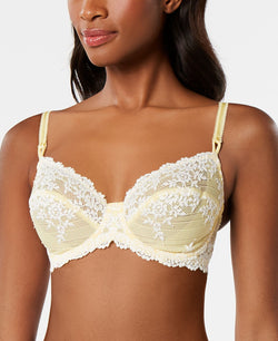 Wacoal Embrace Lace Underwire Bra 65191 Up To Ddd Cup Pale Banana/White thumbnail 1