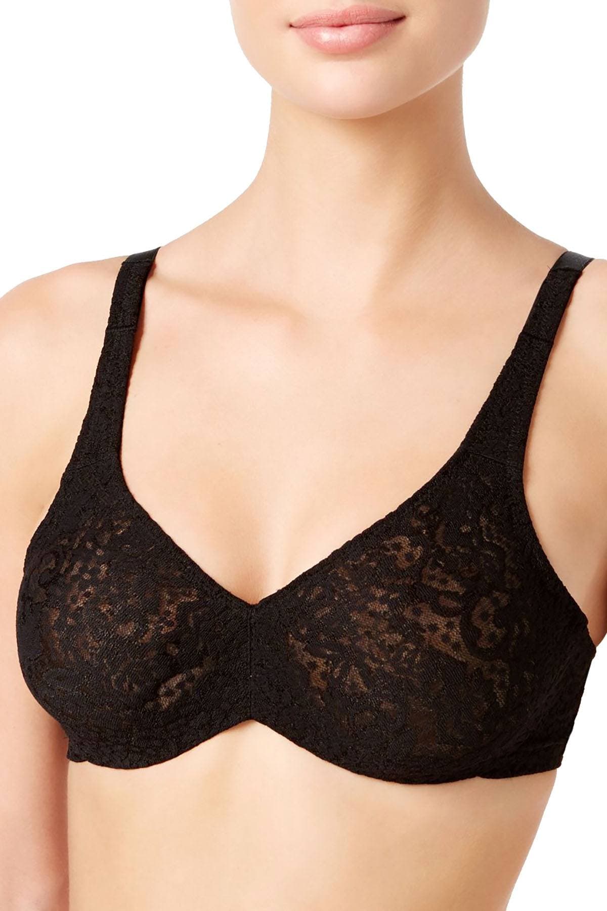 Wacoal Full Figure Halo Lace Bra in Black