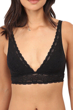 Wacoal Halo Lace Convertible Soft Cup Bralette in Black thumbnail 1