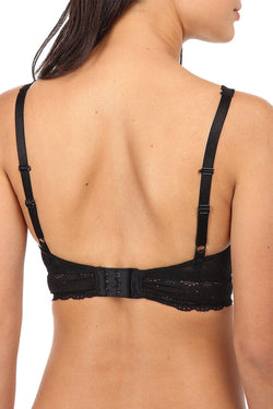 Wacoal Halo Lace Convertible Soft Cup Bralette in Black thumbnail 3