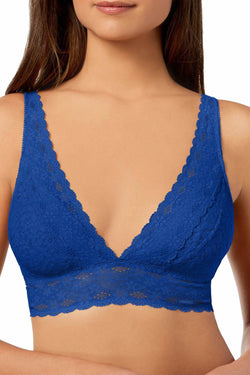Wacoal Halo Lace Convertible Soft Cup Bralette in Dazzling Blue thumbnail 1