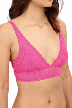 Wacoal Halo Lace Convertible Soft Cup Bralette in Fuchsia thumbnail 2