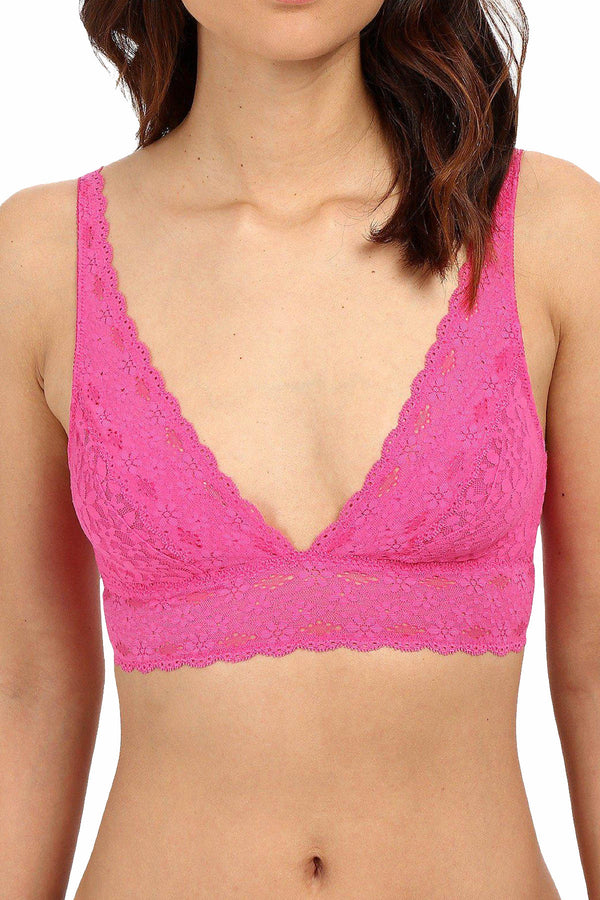 Wacoal Halo Lace Convertible Soft Cup Bralette in Fuchsia