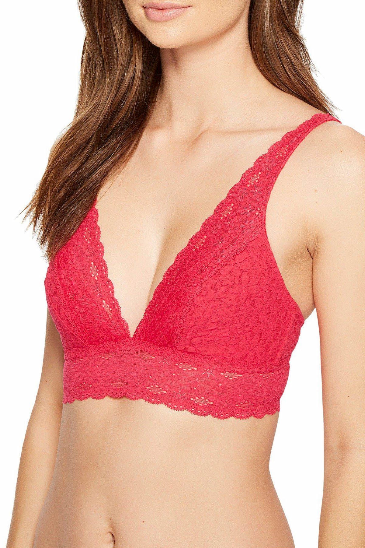 Wacoal Halo Lace Convertible Soft Cup Bralette in Love Potion