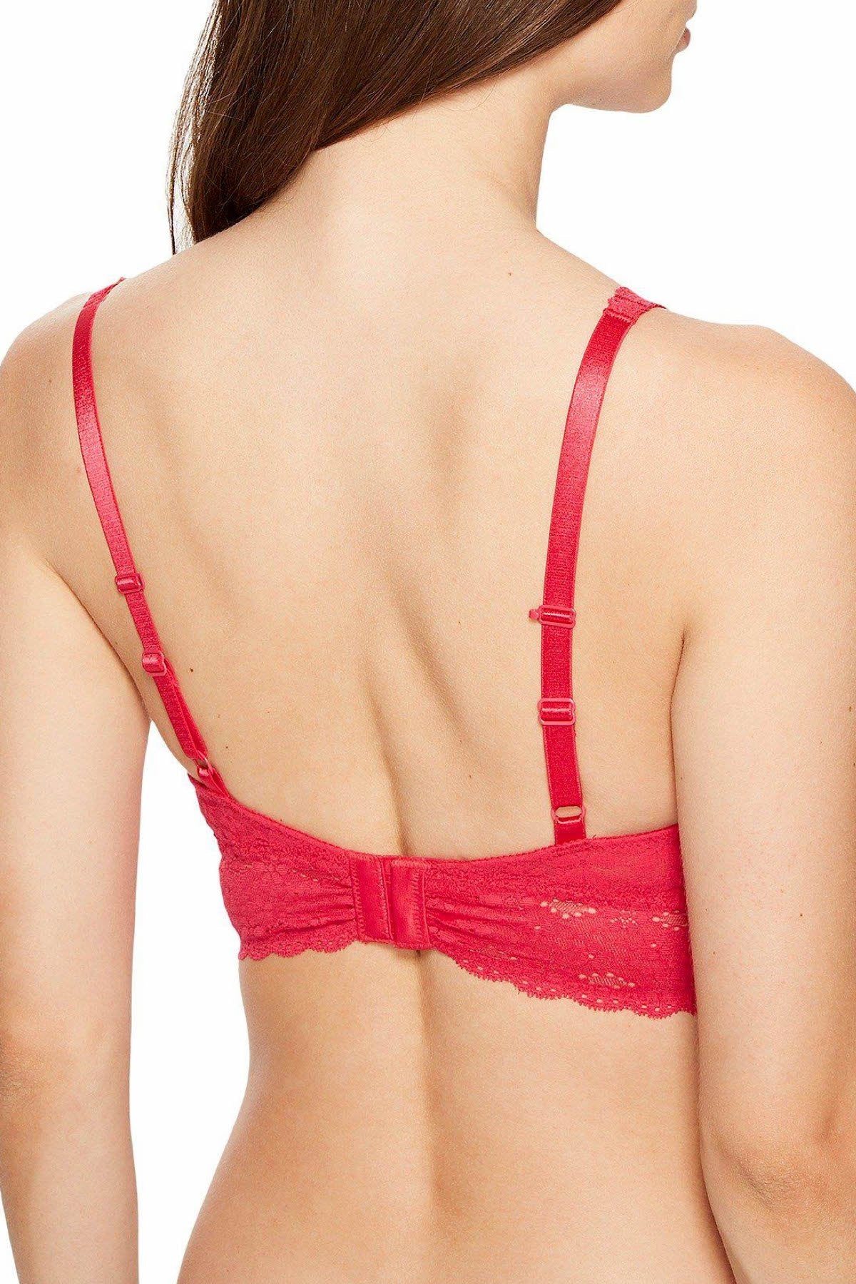 Wacoal Halo Lace Convertible Soft Cup Bralette in Love Potion