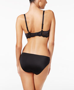 Wacoal Lace Affair Contour Bra 853256 Black/Graphite thumbnail 3