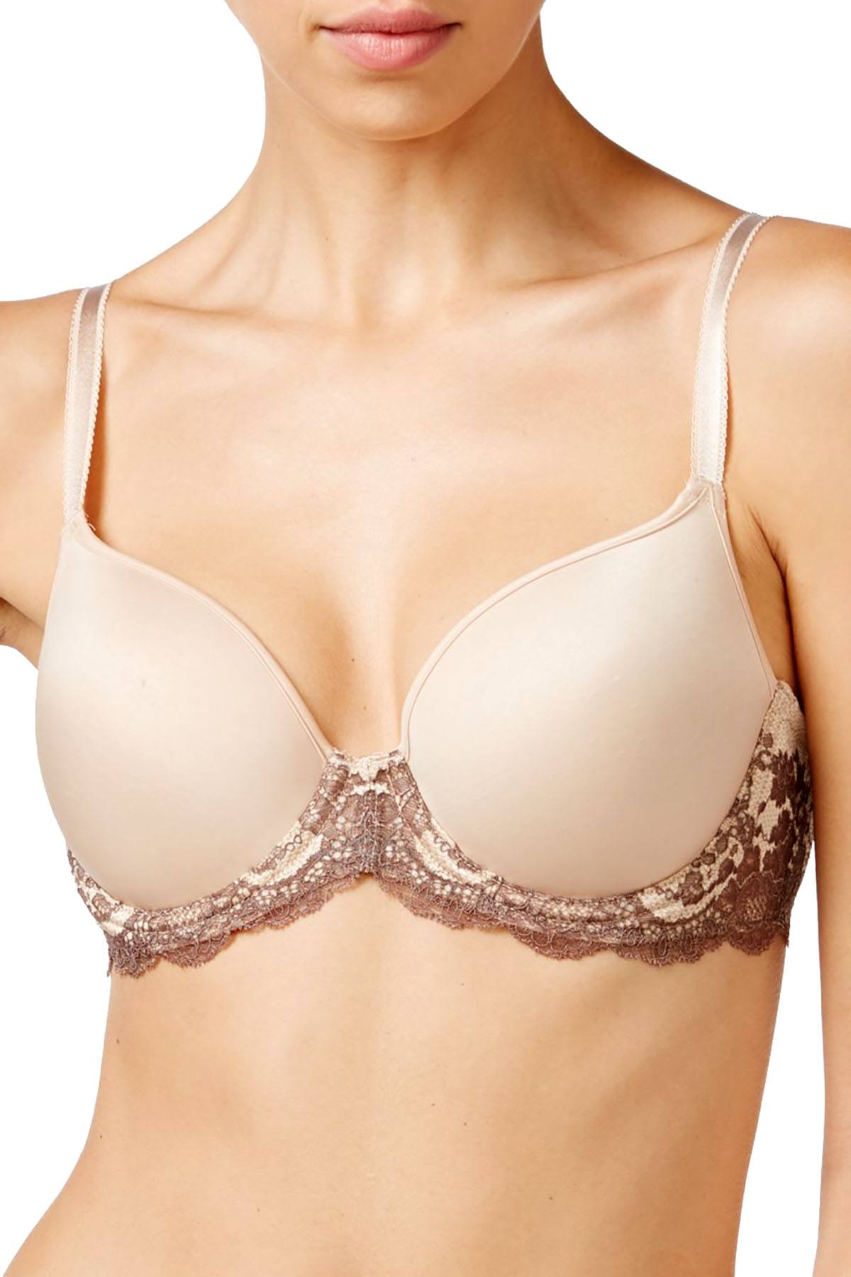 Wacoal Lace Affair Contour Bra in Beige