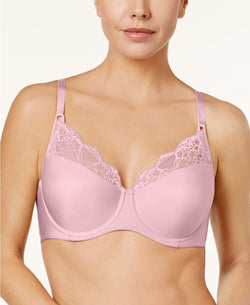 Wacoal Lace Impression Lace Trim Bra in Blush thumbnail 3