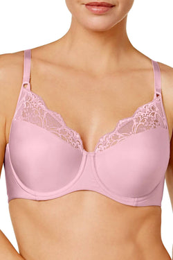 Wacoal Lace Impression Lace Trim Bra in Blush thumbnail 1
