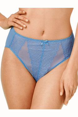 Wacoal Parisian-Blue Retro-Chic High-Cut Brief thumbnail 3