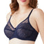 Wacoal Retro Chic Full-figure Underwire Bra 855186 Up To I Cup Black Iris