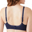 Wacoal Retro Chic Full-figure Underwire Bra 855186 Up To I Cup Black Iris