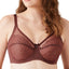 Wacoal Retro Chic Full-figure Underwire Bra 855186 Up To I Cup Marron