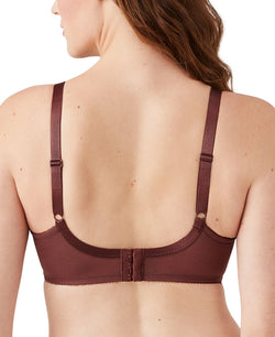 Wacoal Retro Chic Full-figure Underwire Bra 855186 Up To I Cup Marron thumbnail 3