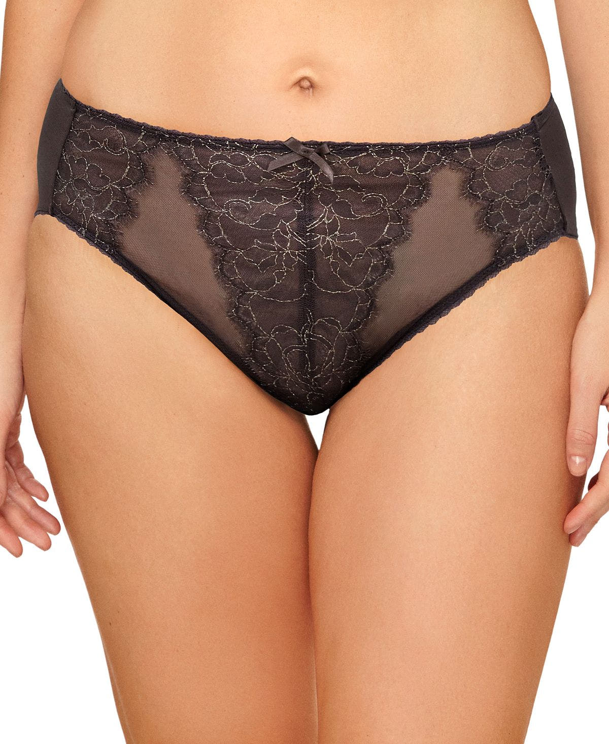 Wacoal Retro Chic High-cut Brief 841186 Chocolate Plum