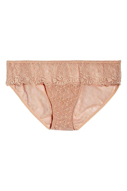 Wacoal Vivid Encounter Sheer Lace Bikini in Rose Dust thumbnail 2